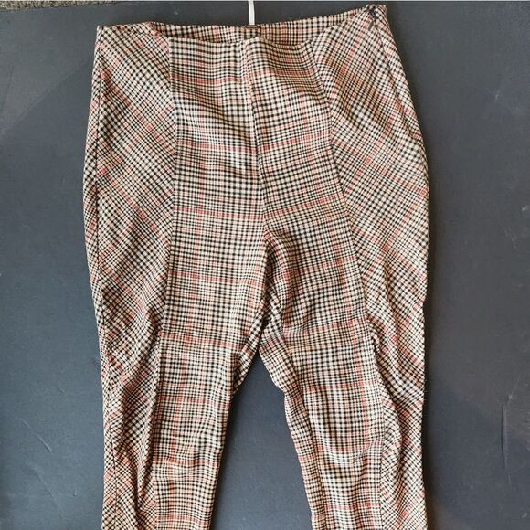 Free People Plaid Skinny Pants - Picture 2 of 11